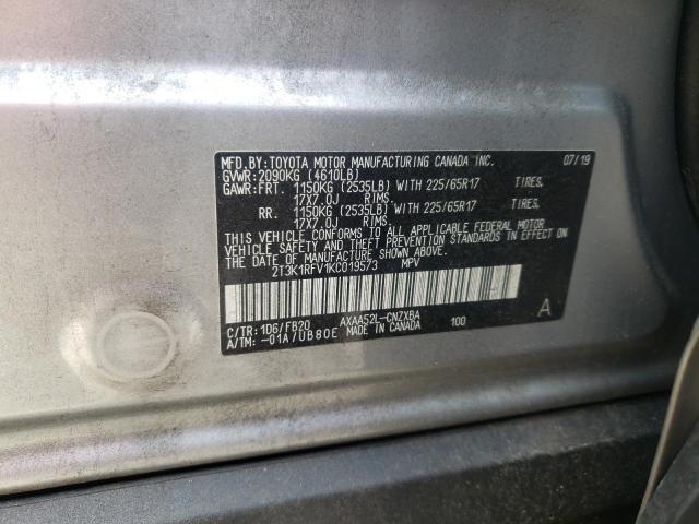 Photo 10 from auction – 2019 TOYOTA RAV4 LE with VIN 2T3K1RFV1KC019573