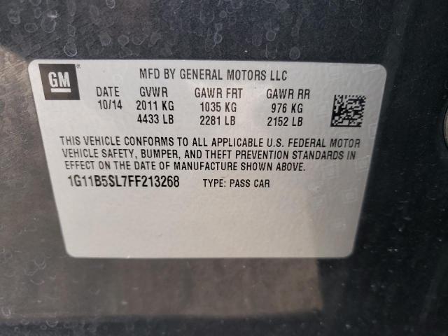 Photo 10 from auction – 2015 CHEVROLET MALIBU LS with VIN 1G11B5SL7FF213268