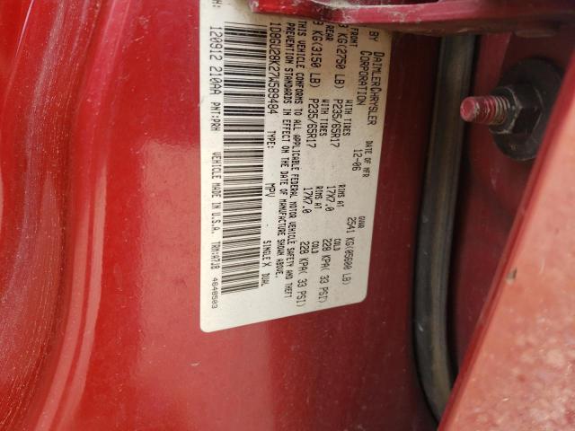 Photo 10 from auction – 2007 DODGE NITRO SXT with VIN 1D8GU28K27W589484