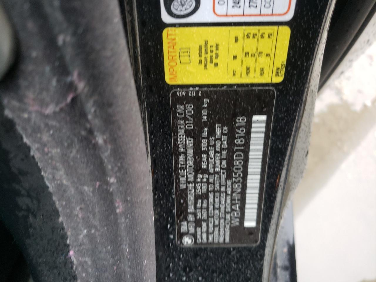 Photo 10 from auction – 2008 BMW 750 LI with VIN WBAHN83508DT81618