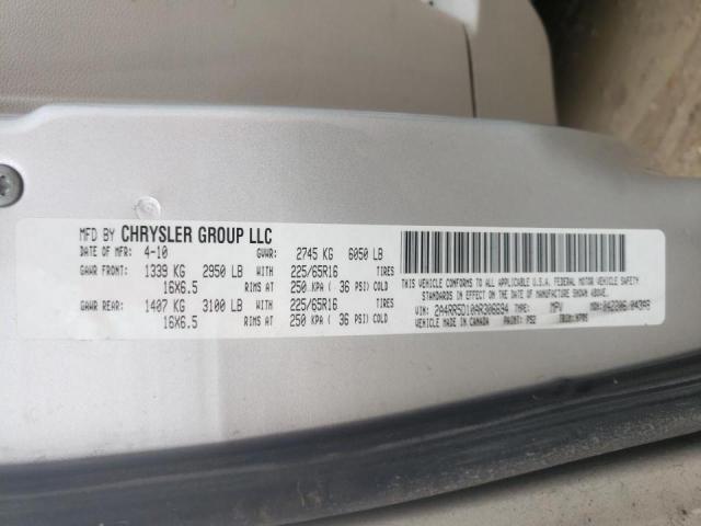 Photo 10 from auction – 2010 CHRYSLER TOWN & COU with VIN 2A4RR5D10AR306694