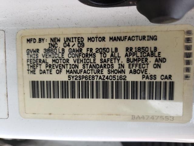 Photo 10 from auction – 2010 PONTIAC VIBE with VIN 5Y2SP6E87AZ405162