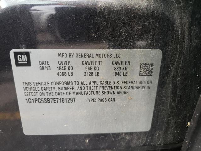 Photo 10 from auction – 2014 CHEVROLET CRUZE LT with VIN 1G1PC5SB7E7181297