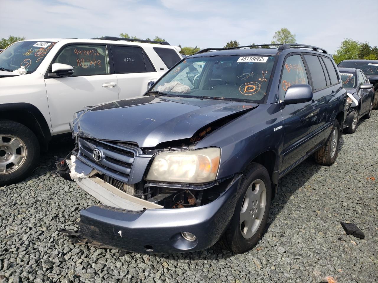 TOYOTA HIGHLANDER 2005 with VIN JTEEP21A850114058 - Photo from auction