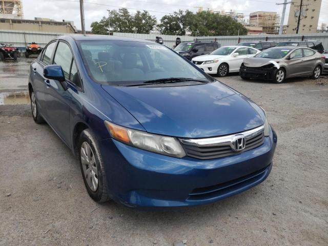 HONDA CIVIC LX 2012 with VIN 2HGFB2F54CH538592 - Photo from auction