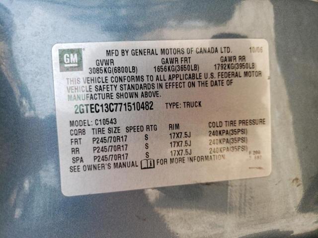 Photo 10 from auction – 2007 GMC NEW SIERRA with VIN 2GTEC13C771510482