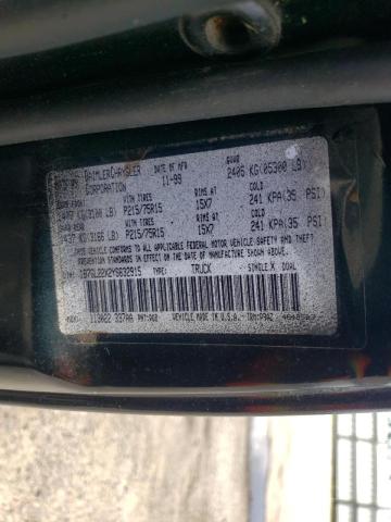 Photo 10 from auction – 2000 DODGE DAKOTA with VIN 1B7GL22X2YS632915