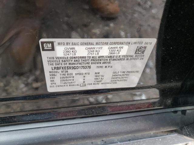 Photo 10 from auction – 2016 BUICK ENVISION P with VIN LRBFXESX9GD175376