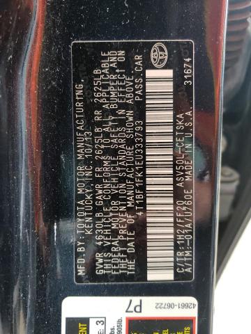 Photo 10 from auction – 2014 TOYOTA CAMRY with VIN 4T1BF1FK1EU333793