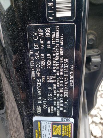 Photo 10 from auction – 2017 KIA FORTE LX with VIN 3KPFK4A75HE143259
