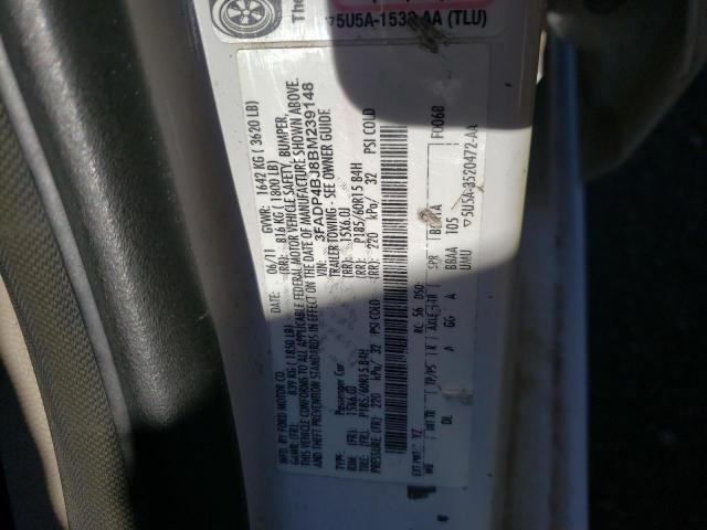 FORD FIESTA SE 2011 with VIN 3FADP4BJ8BM239148 - Photo from auction