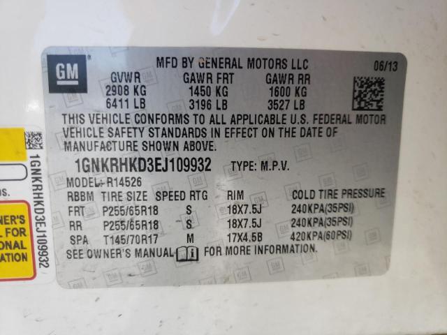 Photo 10 from auction – 2014 CHEVROLET TRAVERSE L with VIN 1GNKRHKD3EJ109932