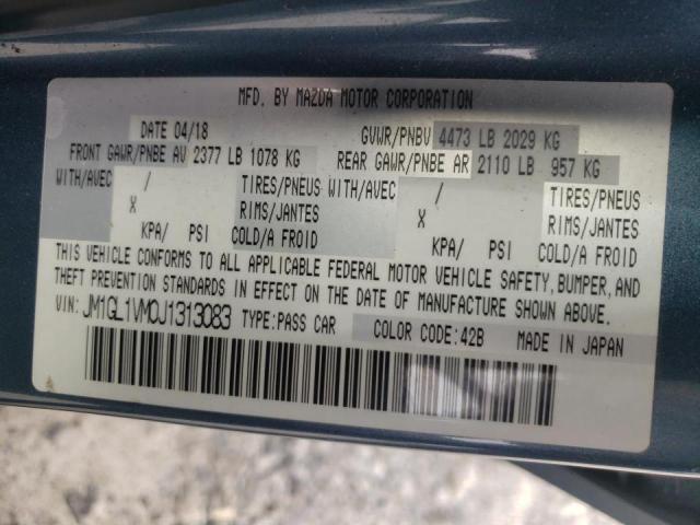 Photo 10 from auction – 2018 MAZDA 6 TOURING with VIN JM1GL1VM0J1313083