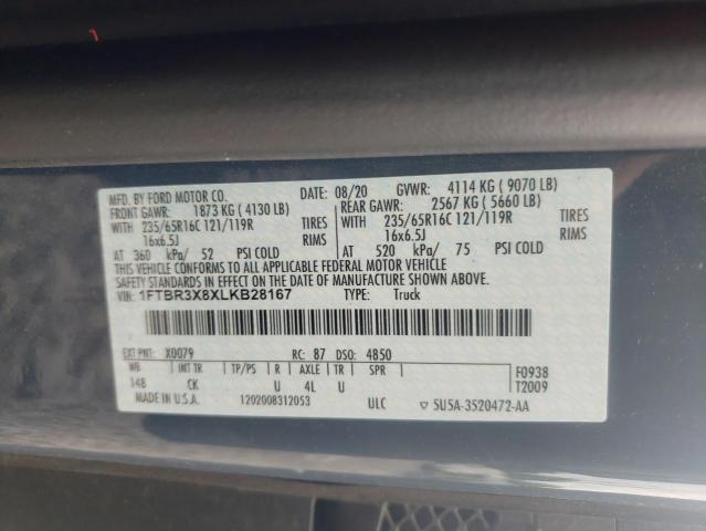 Photo 10 from auction – 2020 FORD TRANSIT T- with VIN 1FTBR3X8XLKB28167
