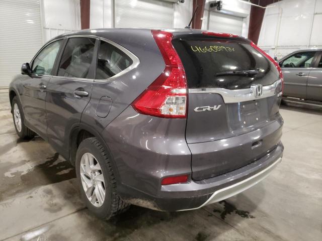 Photo 3 from auction – 2016 HONDA CR-V EX with VIN 2HKRM4H58GH709775