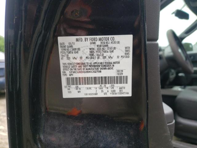 Photo 10 from auction – 2011 FORD ESCAPE XLT with VIN 1FMCU0DG3BKC52708