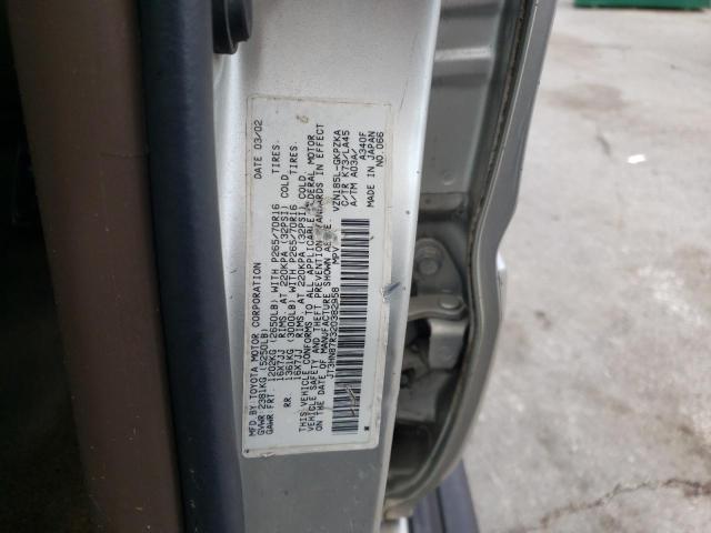 Photo 10 from auction – 2002 TOYOTA 4RUNNER LI with VIN JT3HN87R320382958