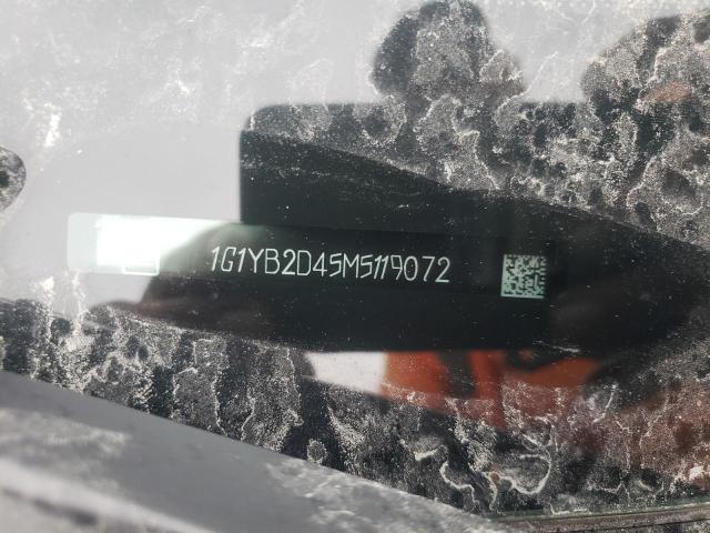 Photo 9 from auction – 2021 CHEVROLET CORVETTE S with VIN 1G1YB2D45M5119072