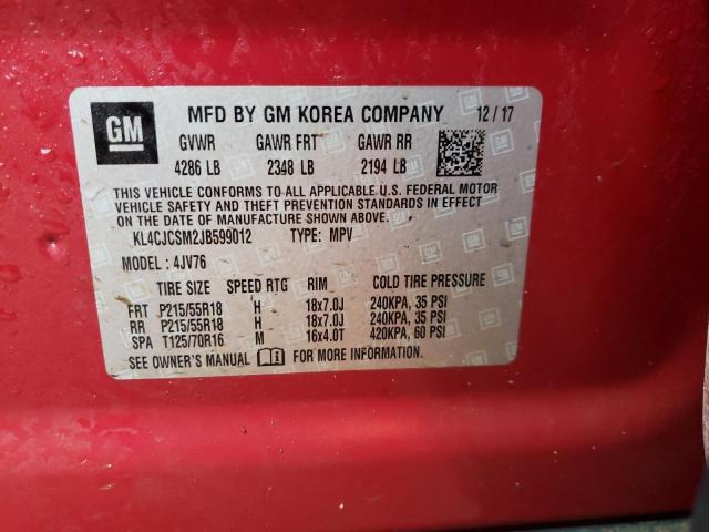 Photo 10 from auction – 2018 BUICK ENCORE ESS with VIN KL4CJCSM2JB599012