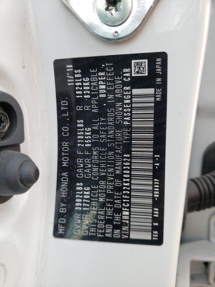 Photo 10 from auction – 2019 HONDA CIVIC EX with VIN JHMFC1F32KX003628