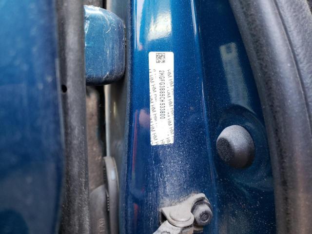 Photo 10 from auction – 2012 HONDA CIVIC EX with VIN 2HGFG3B85CH533800