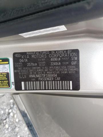 Photo 10 from auction – 2015 KIA CADENZA PR with VIN KNALN4D73F5168494