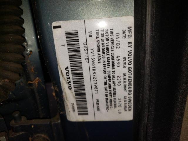Photo 10 from auction – 2002 VOLVO V70 with VIN YV1SW61R822239871