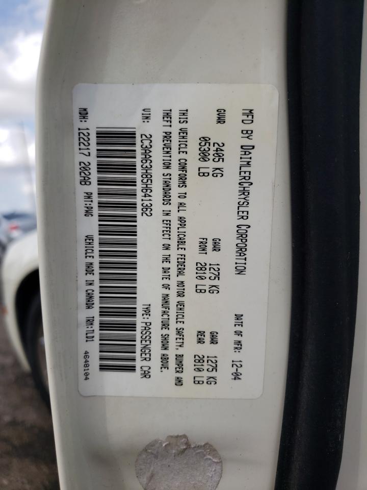 Photo 10 from auction – 2005 CHRYSLER 300C with VIN 2C3AA63H85H641362