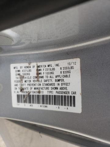 Photo 10 from auction – 2013 HONDA ACCORD EX with VIN 1HGCR2F71DA052810