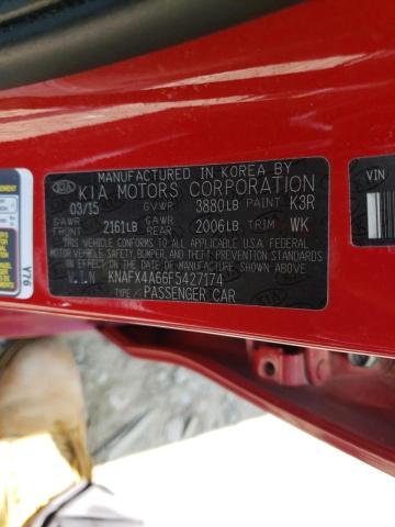 Photo 10 from auction – 2015 KIA FORTE LX with VIN KNAFX4A66F5427174