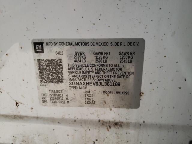Photo 10 from auction – 2018 CHEVROLET EQUINOX LS with VIN 3GNAXHEV9JL361189