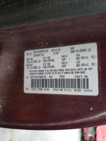 Photo 10 from auction – 2000 DODGE RAM 1500 with VIN 1B7HC16X1YS626130