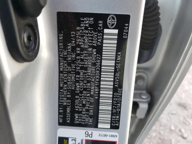 Photo 10 from auction – 2013 TOYOTA CAMRY L with VIN 4T4BF1FK8DR306627