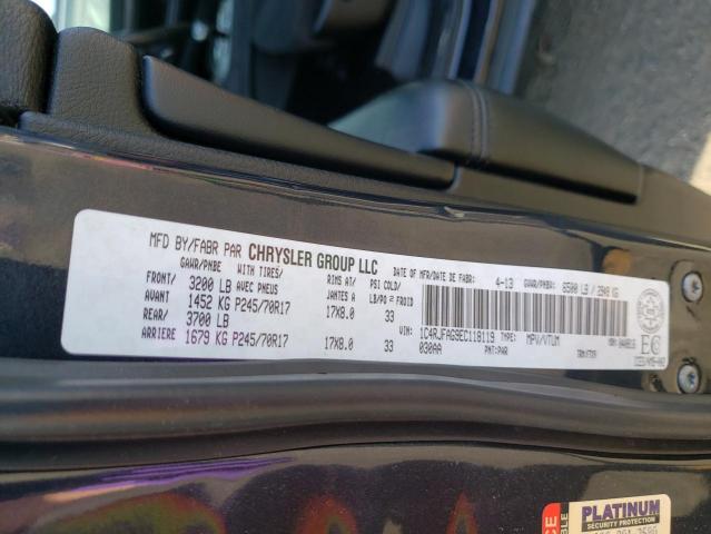 Photo 10 from auction – 2014 JEEP GRAND CHER with VIN 1C4RJFAG9EC118119