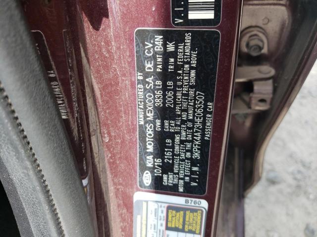 Photo 10 from auction – 2017 KIA FORTE LX with VIN 3KPFK4A73HE063507