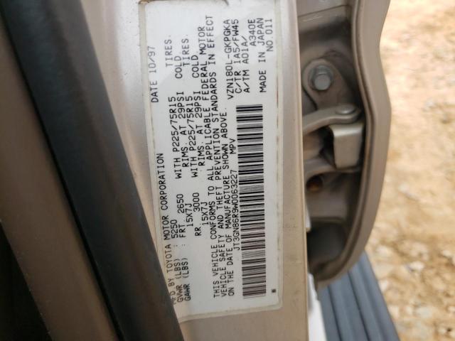 Photo 10 from auction – 1998 TOYOTA 4RUNNER SR with VIN JT3GN86R9W0063227