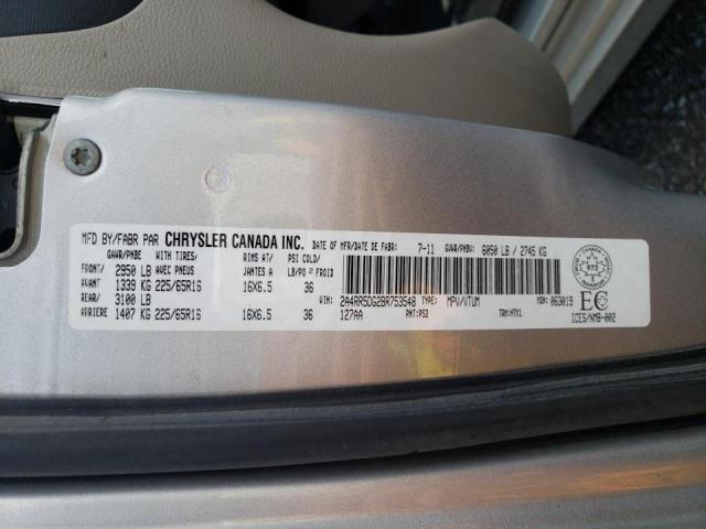 Photo 10 from auction – 2011 CHRYSLER TOWN & COU with VIN 2A4RR5DG2BR753548