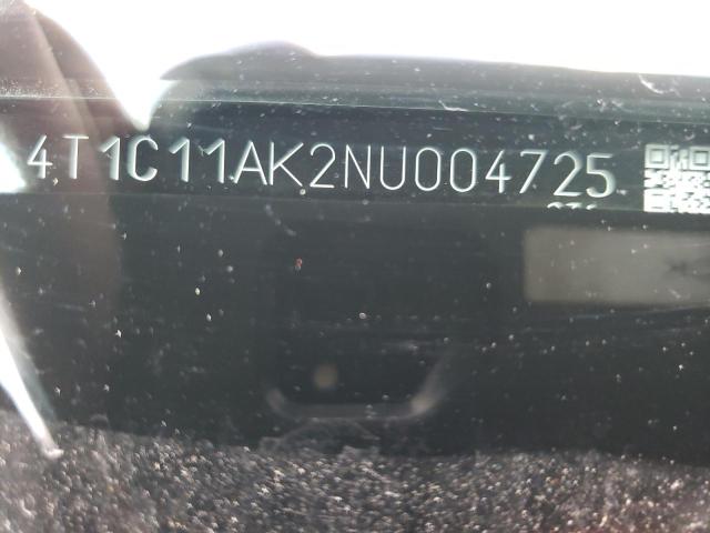 Photo 10 from auction – 2022 TOYOTA CAMRY LE with VIN 4T1C11AK2NU004725