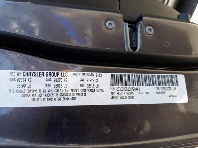Photo 10 from auction – 2013 DODGE CHARGER SE with VIN 2C3CDXBG2DH720443