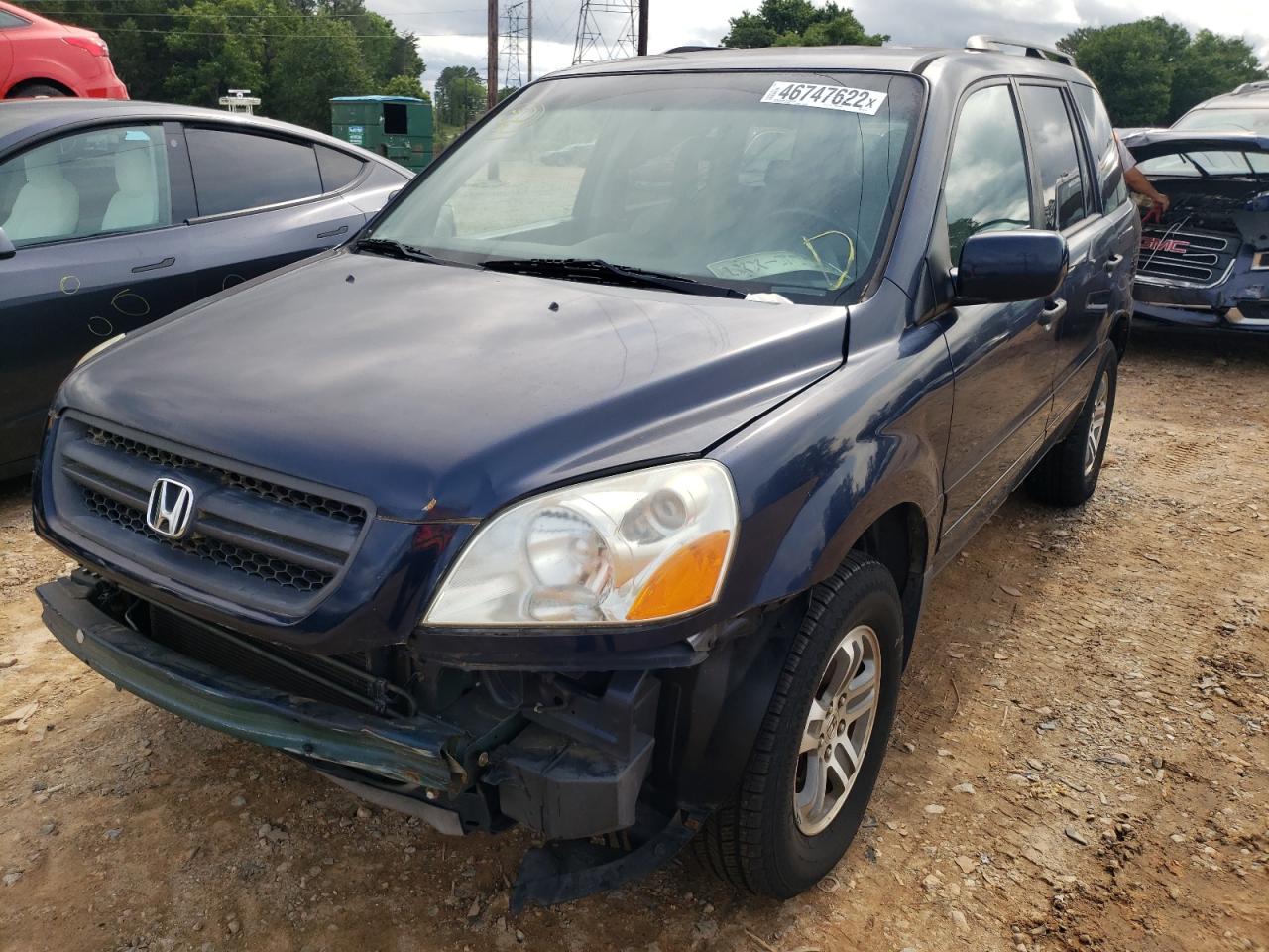 Photo 2 from auction – 2004 HONDA PILOT EXL with VIN 2HKYF18584H567203