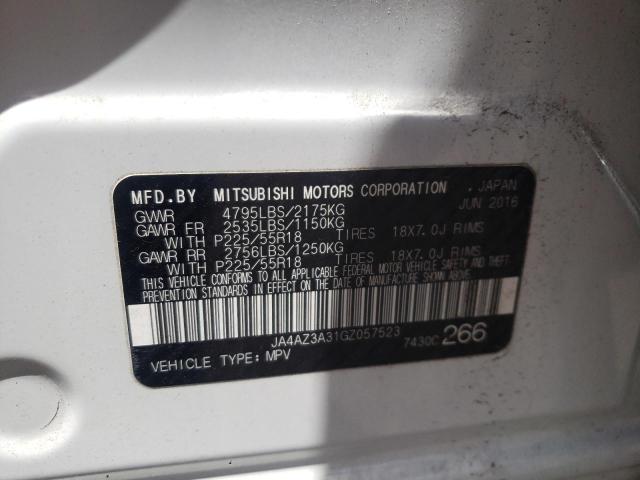 Photo 10 from auction – 2016 MITSUBISHI OUTLANDER with VIN JA4AZ3A31GZ057523