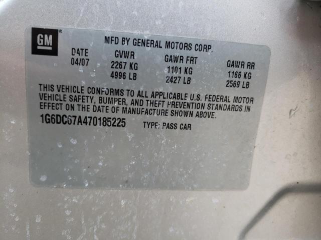 Photo 10 from auction – 2007 CADILLAC STS with VIN 1G6DC67A470185225