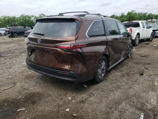 Photo 4 from auction – 2021 TOYOTA SIENNA LE with VIN 5TDBRKEC3MS073170