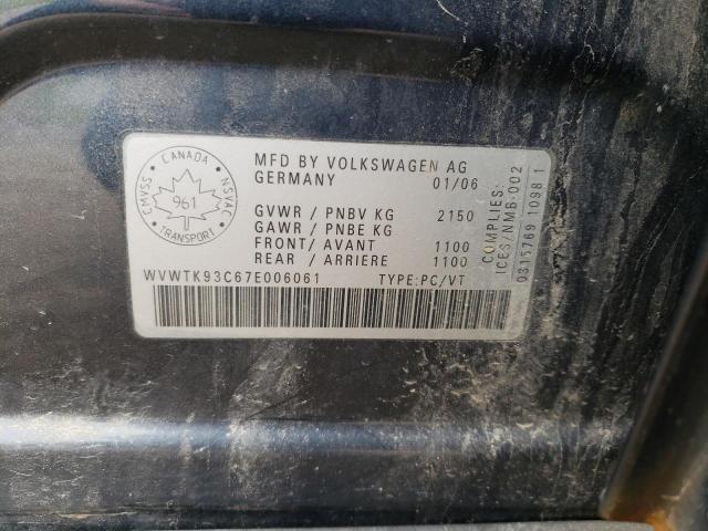 Фото 10 с аукциона – 2007 VOLKSWAGEN PASSAT 2.0 с VIN WVWTK93C67E006061