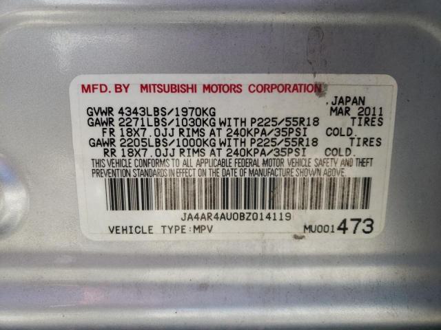 Photo 10 from auction – 2011 MITSUBISHI OUTLANDER with VIN JA4AR4AU0BZ014119