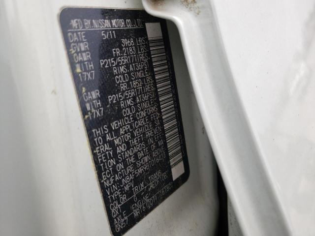 Photo 10 from auction – 2011 NISSAN JUKE S with VIN JN8AF5MR9BT016423