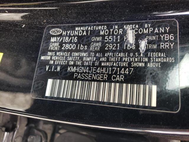 Photo 10 from auction – 2017 GENESIS G80 BASE with VIN KMHGN4JE4HU171447