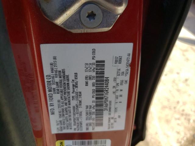 Photo 10 from auction – 2016 FORD FUSION SE with VIN 3FA6P0H71GR244084