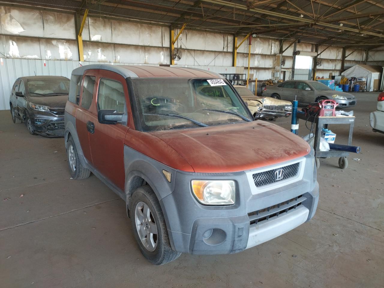 HONDA ELEMENT EX 2003 with VIN 5J6YH18593L005079 - Photo from auction