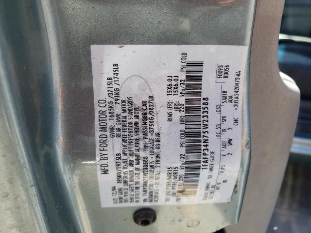 Photo 10 from auction – 2005 FORD FOCUS with VIN 1FAFP34N75W233588